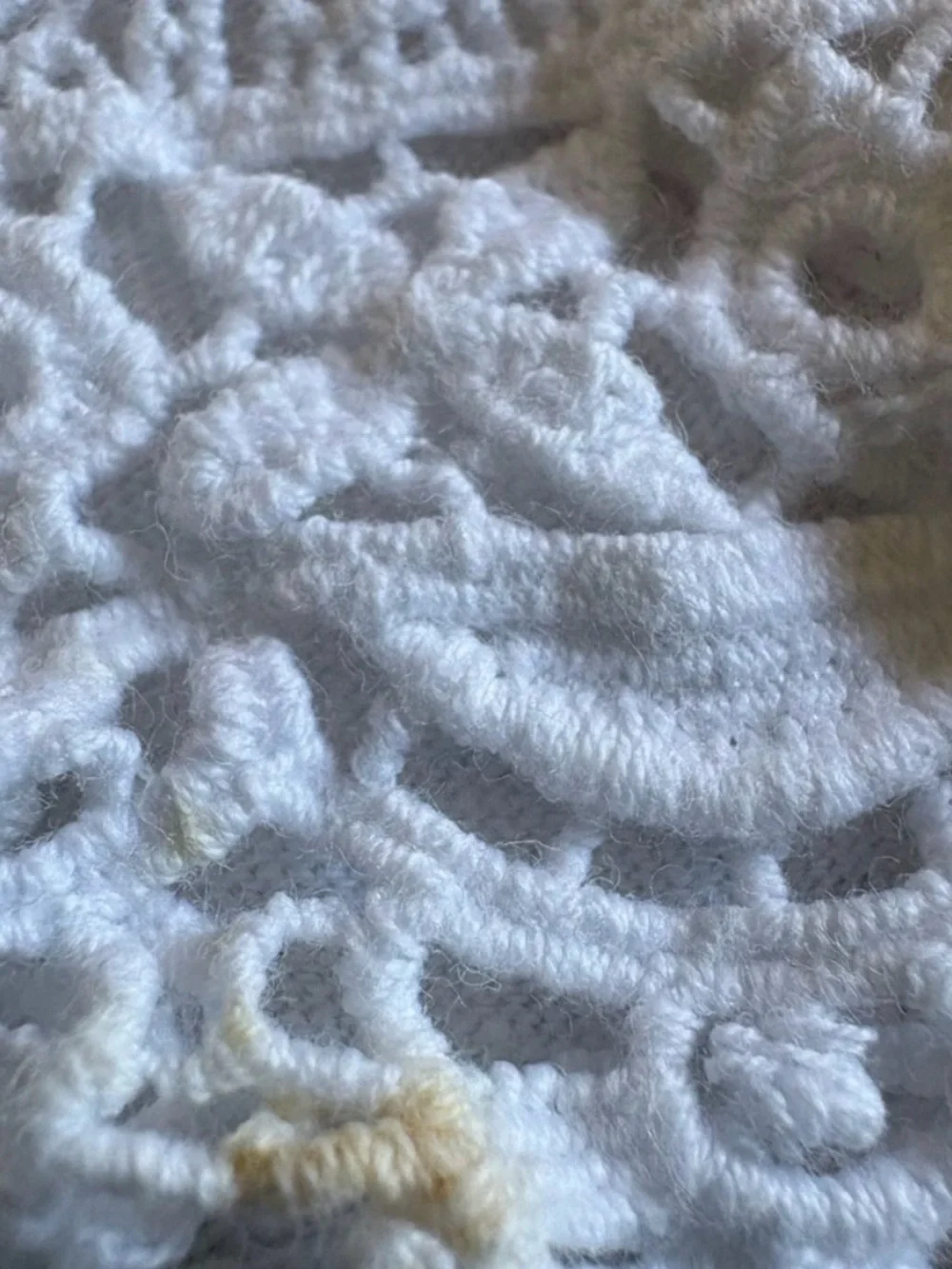 Carter's White Lace Trim Tank Top